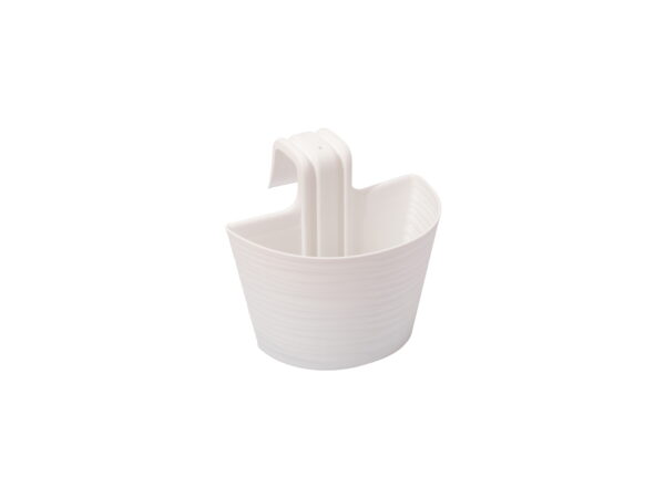 Flower planter SAHARA 30cm bela