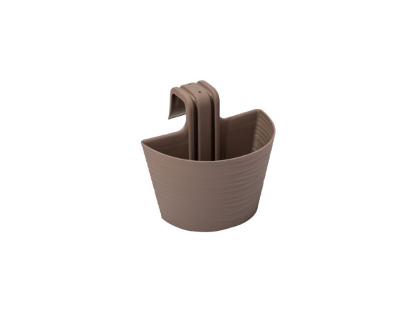 Flower planter SAHARA 30cm MOKA