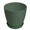 Flower pot LUX 14cm bež sa podmetačem - Image 4