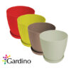 Flower pot LUX 14cm crvena sa podmetačem - Image 2