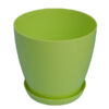 Flower pot LUX 14cm bež sa podmetačem - Image 2