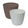 Flower pot SAHARA 24cm bela - Image 3