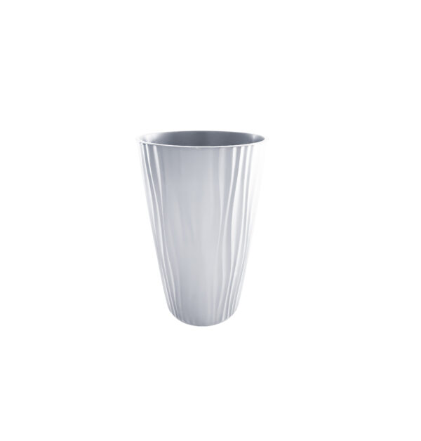 Flower pot HIGH SAHARA  Ø28xh50cm bela