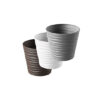 Flower pot BORA 40cm bela - Image 2