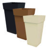 Flower pot MELROSE SQUARE 40x40x50h moka - Image 2