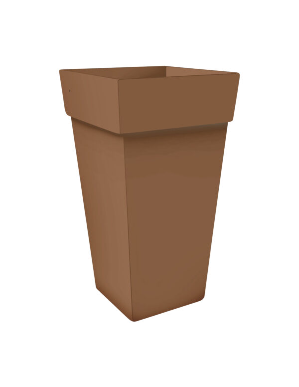 Flower pot MELROSE SQUARE 40x40x50h moka