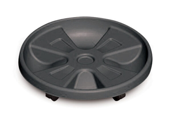 Pot tray with wheels 30cm antracit