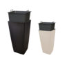 Flower pot FINESA ELEGANCE 25x25xh46,5 bež - Image 2